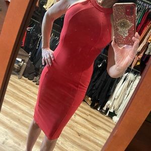 Sexy Coral cocktail dress
